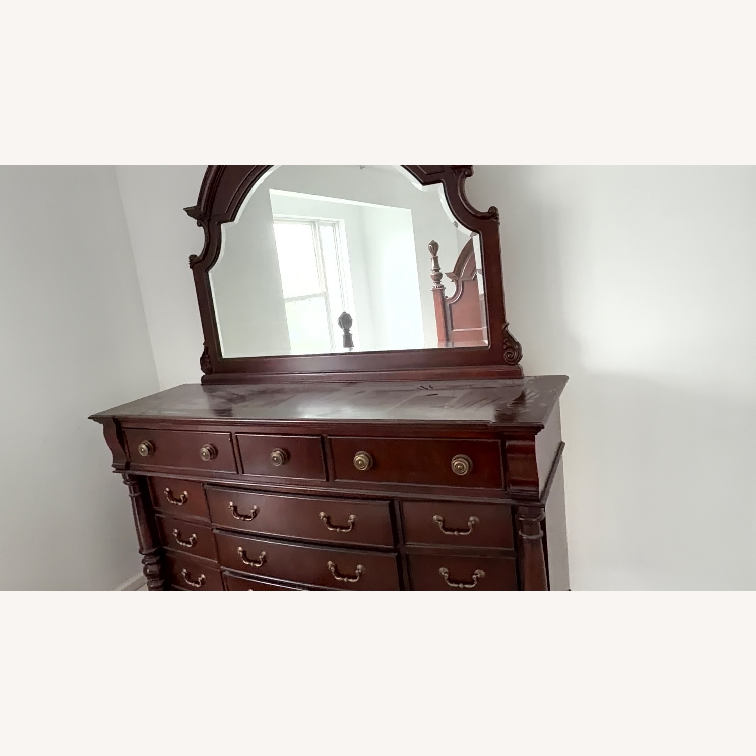 Vintage/Antique Finds Dark Brown Wood Dresser - image-2