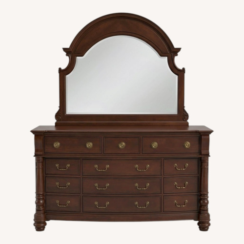 Used Vintage/Antique Finds Dark Brown Wood Dresser for sale on AptDeco