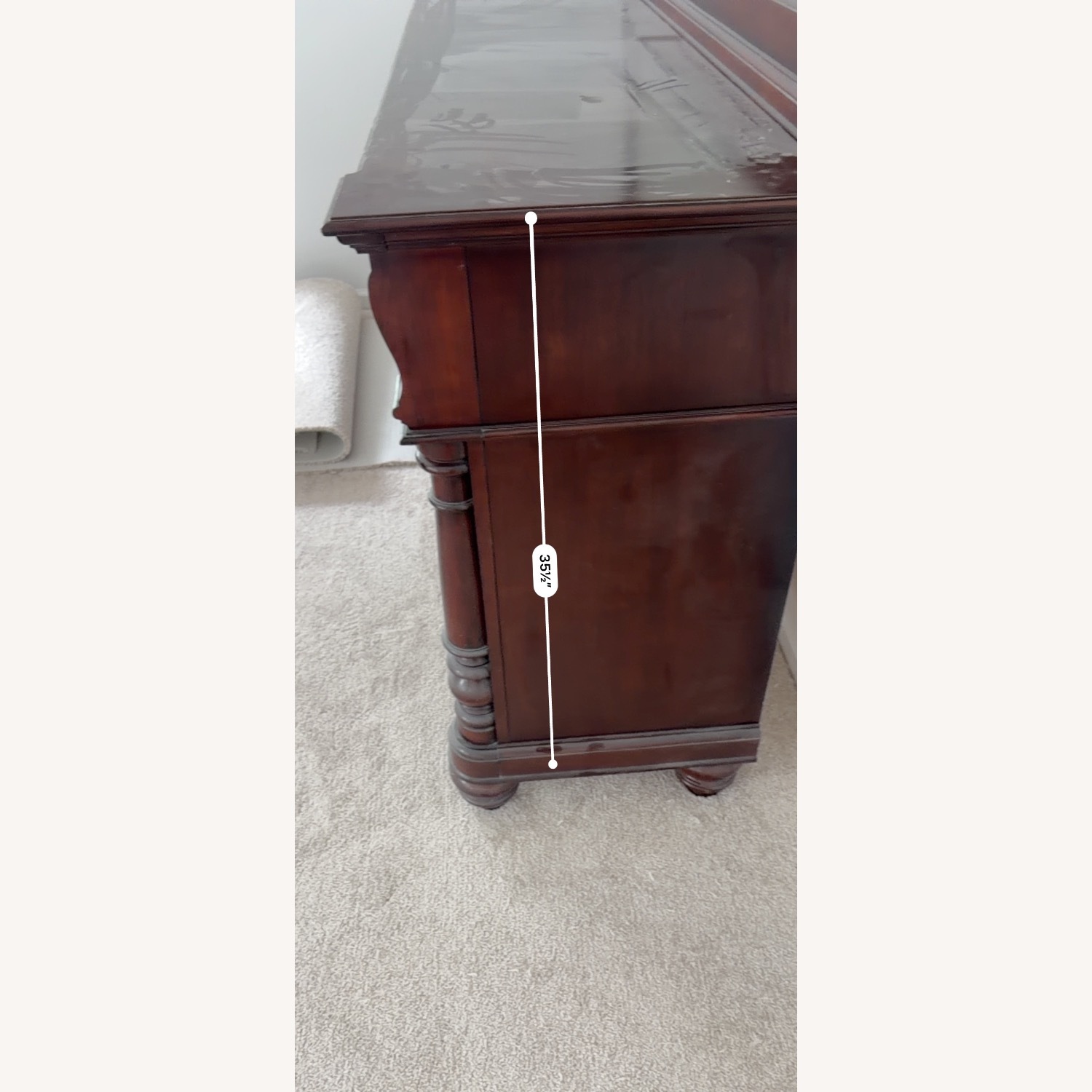 Vintage/Antique Finds Dark Brown Wood Dresser - image-4