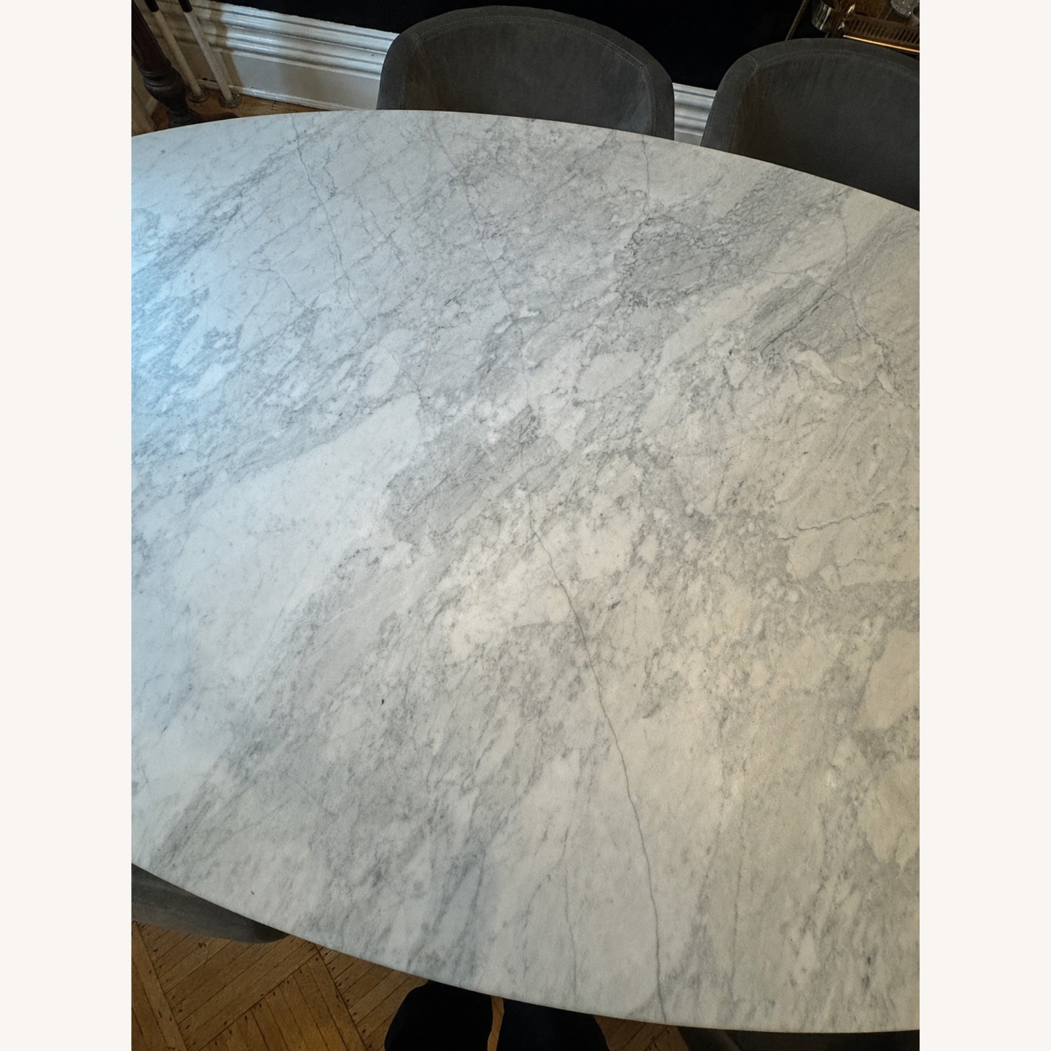 Restoration Hardware Aero Stone Oval Dining Table - image-3