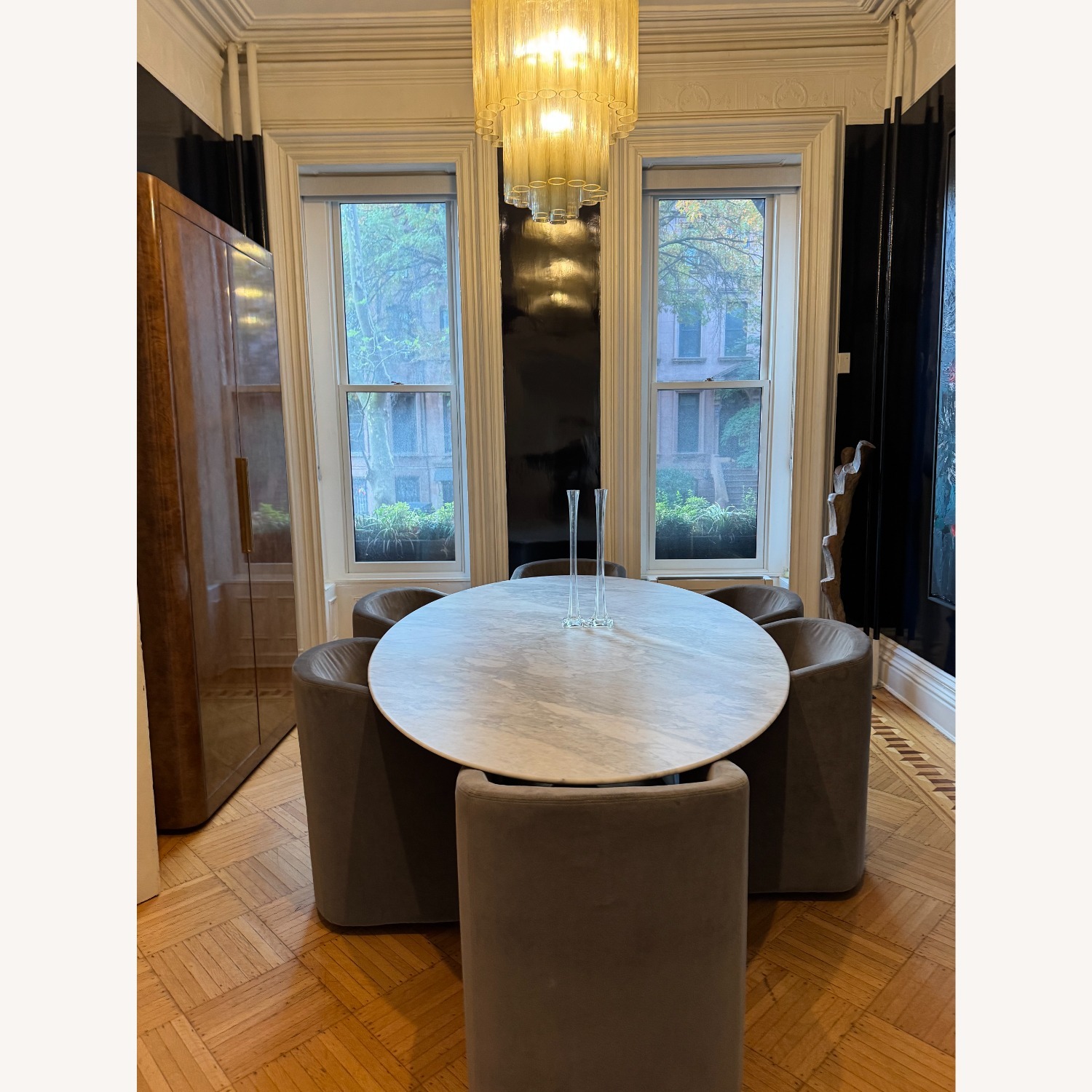 Restoration Hardware Aero Stone Oval Dining Table - image-6