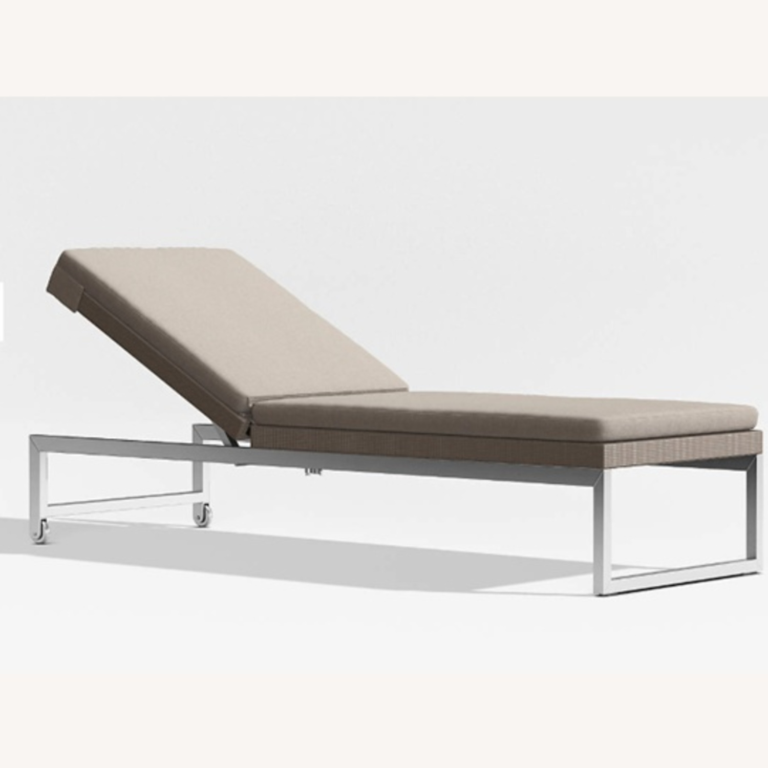 Crate & Barrel Dune Light Brown Fabric Patio Furniture - image-4
