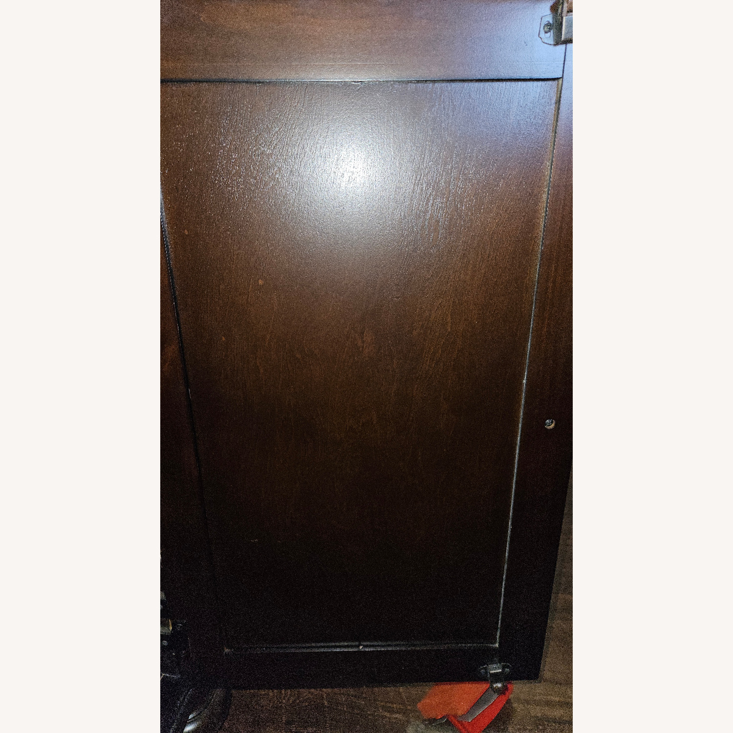 Raymour & Flanigan Dark Brown Wood China Cabinet - image-5