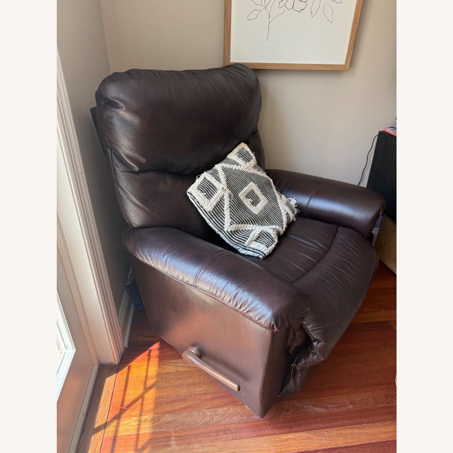 La-Z-Boy Dark Brown Leather Recliner - image-2