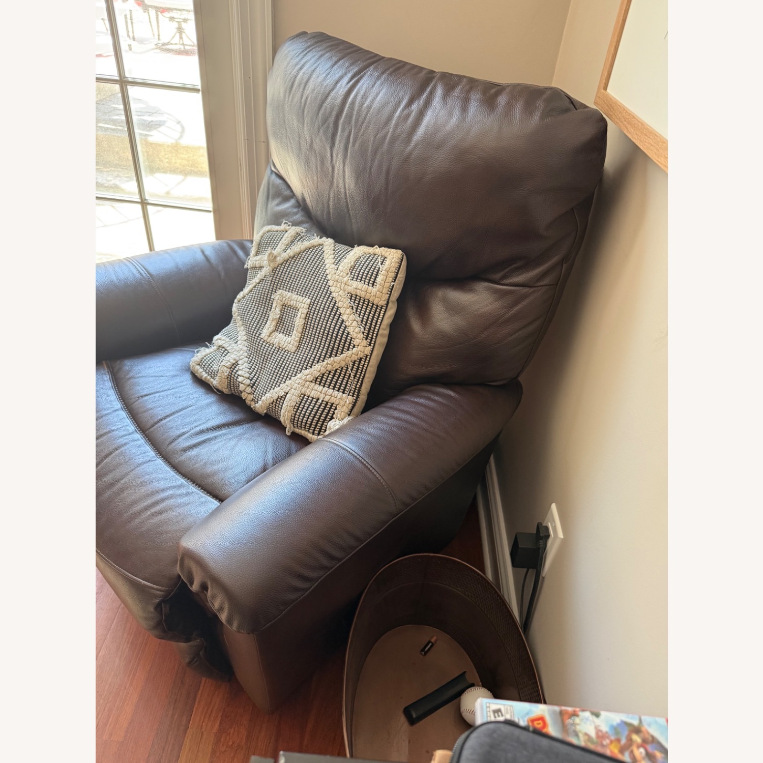 La-Z-Boy Dark Brown Leather Recliner - image-3