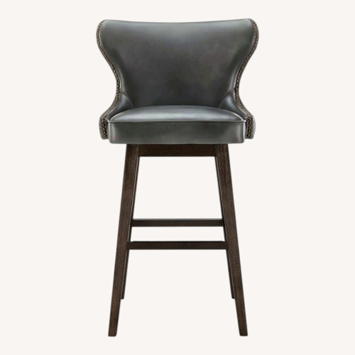 Used Black Leather Accent Chair for sale on AptDeco