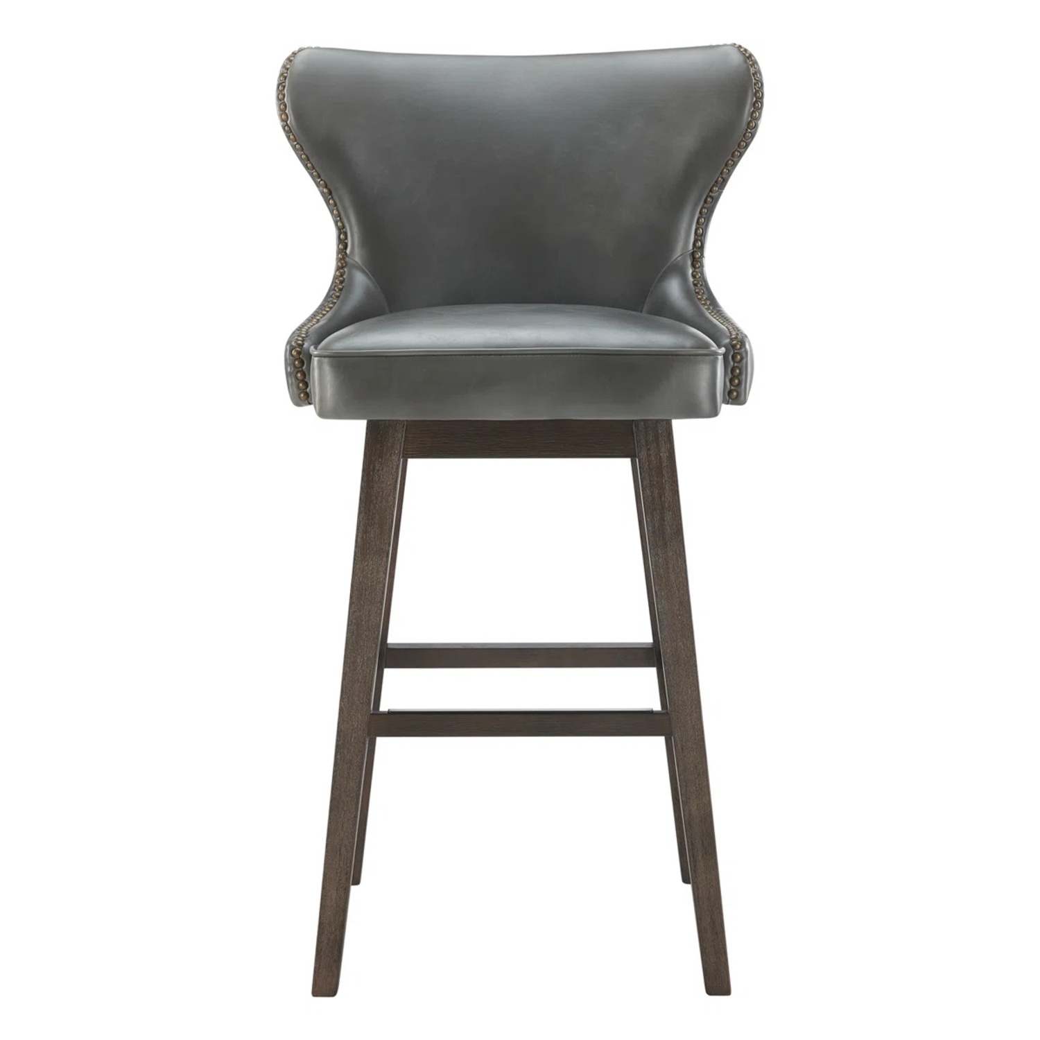 Black Leather Accent Chair - image-6