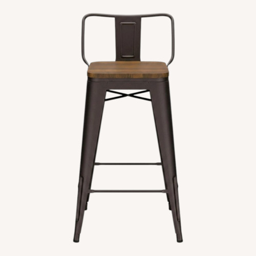 Used Amazon Dark Brown Metal Stools for sale on AptDeco