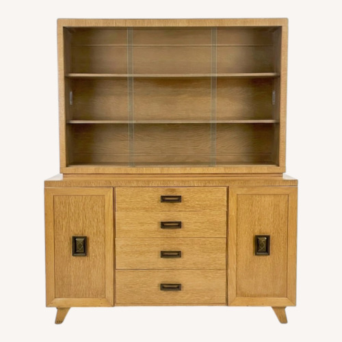 Used Blonde Oak Mid-Century Storage + Display Piece   for sale on AptDeco