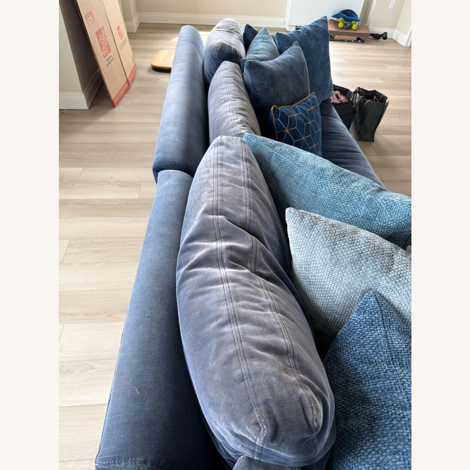 Restoration Hardware Cloud Blue 3+ Piece Sectional - image-4