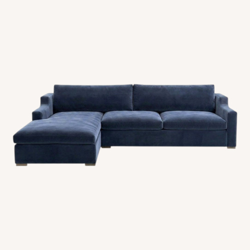 Used Restoration Hardware Cloud Blue 3+ Piece Sectional for sale on AptDeco