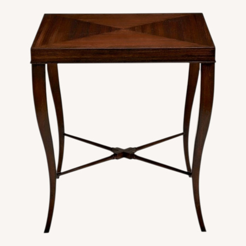 Used Ethan Allen Gracie Dark Brown Wood Side Tables for sale on AptDeco
