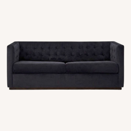 Used West Elm Dark Gray Velvet Sleeper Sofa for sale on AptDeco