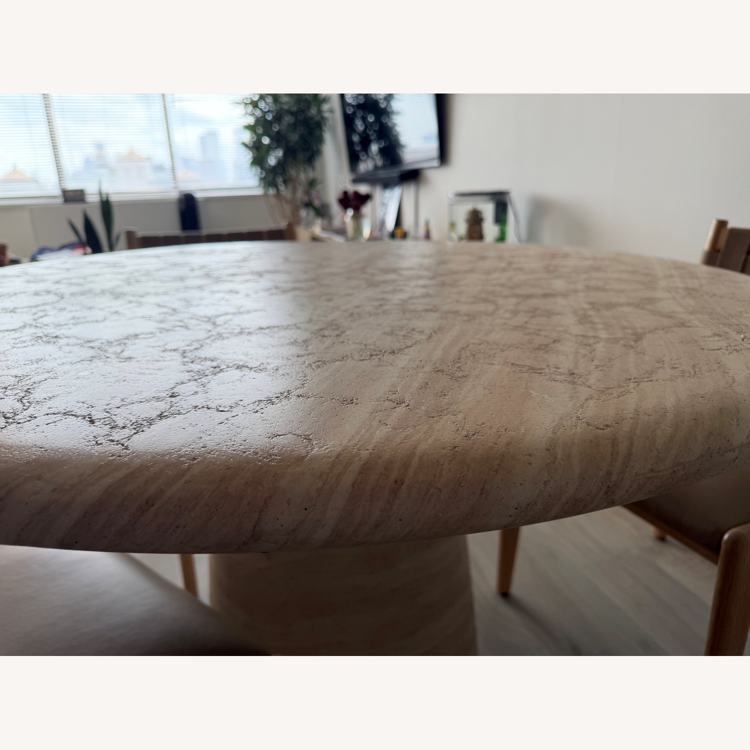 West Elm Xiomara Round Concrete Dining Table (48") - image-3