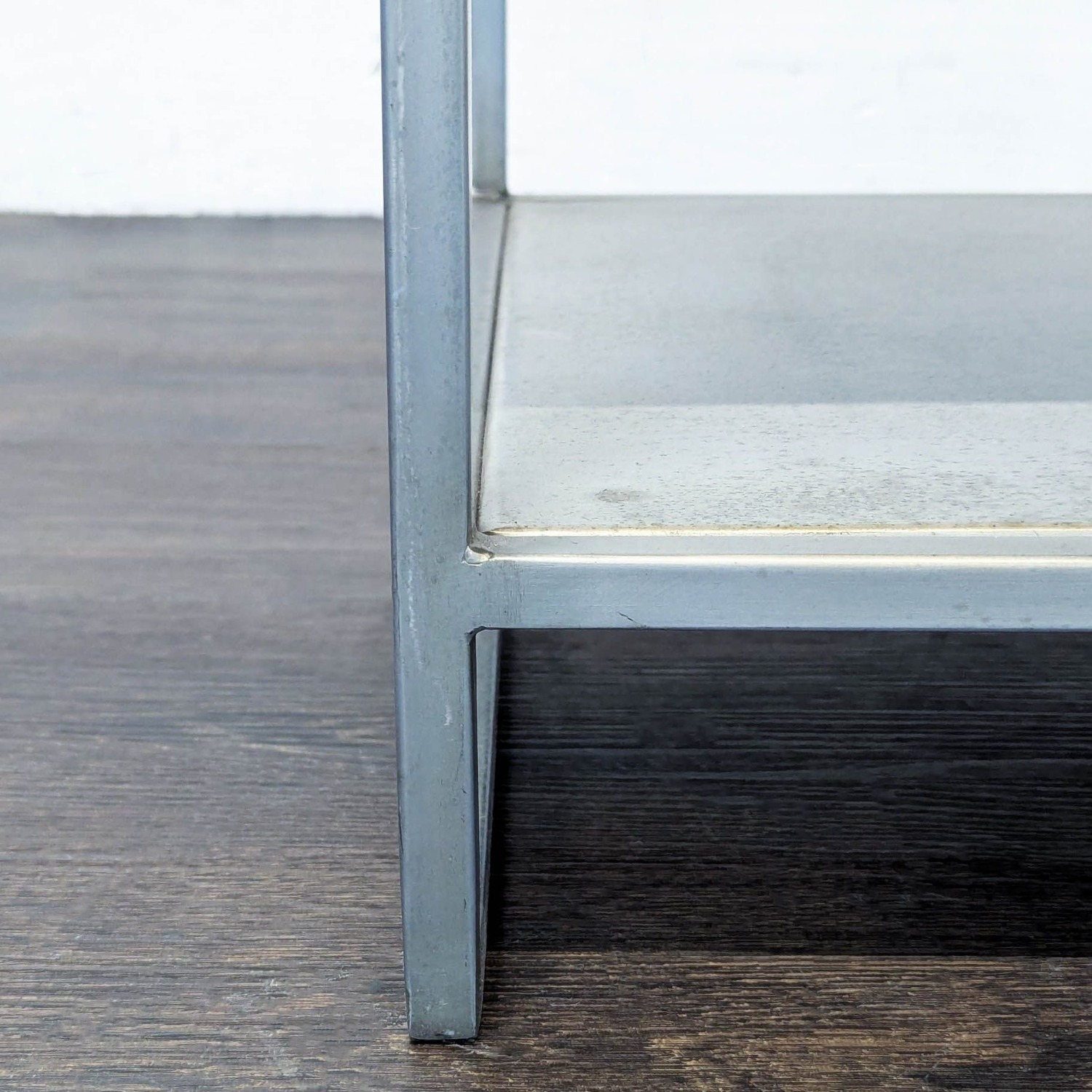 CB2 Proof One Drawer Metal Nightstand with Shelf - image-5