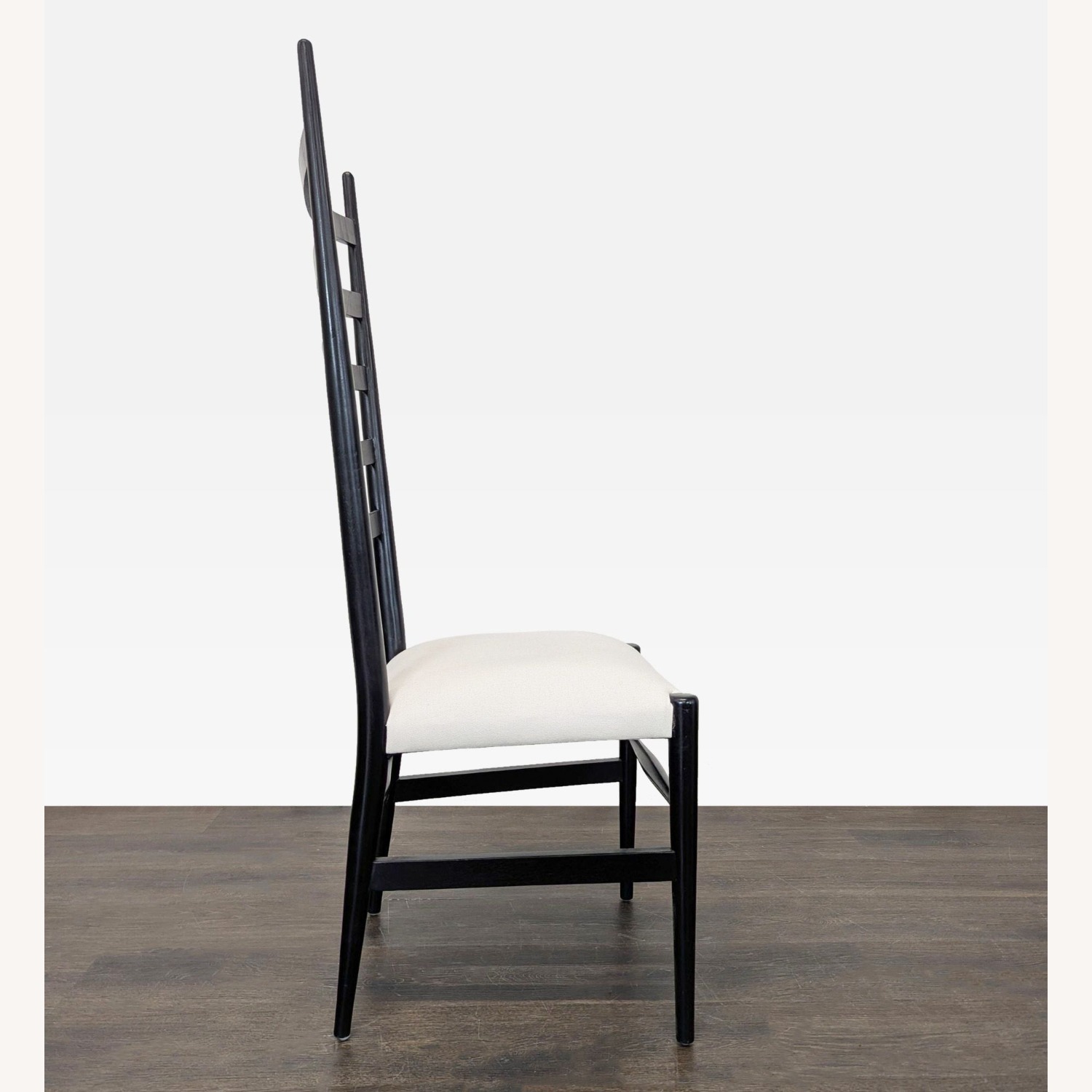 Modern High Back Black Ladder Chair  - image-2