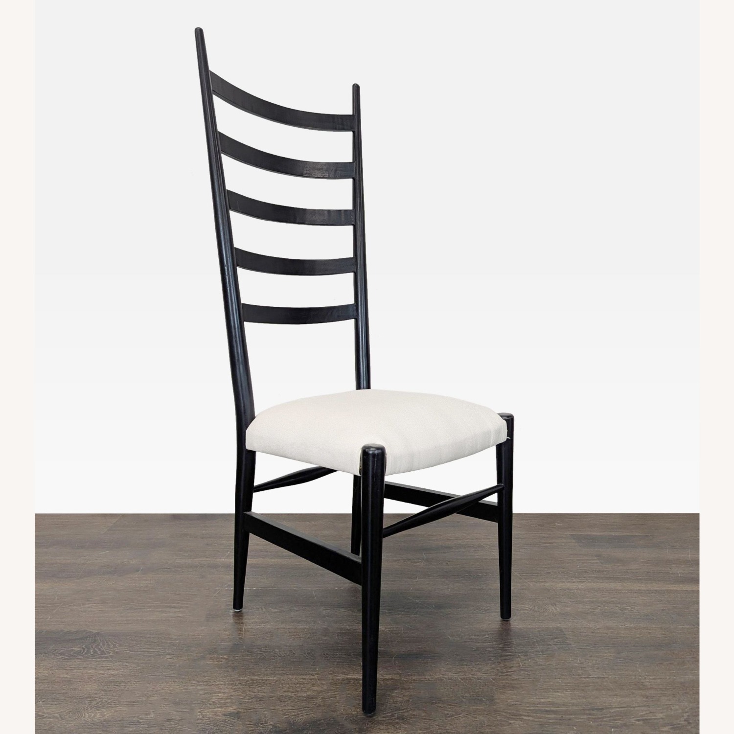 Modern High Back Black Ladder Chair  - image-9