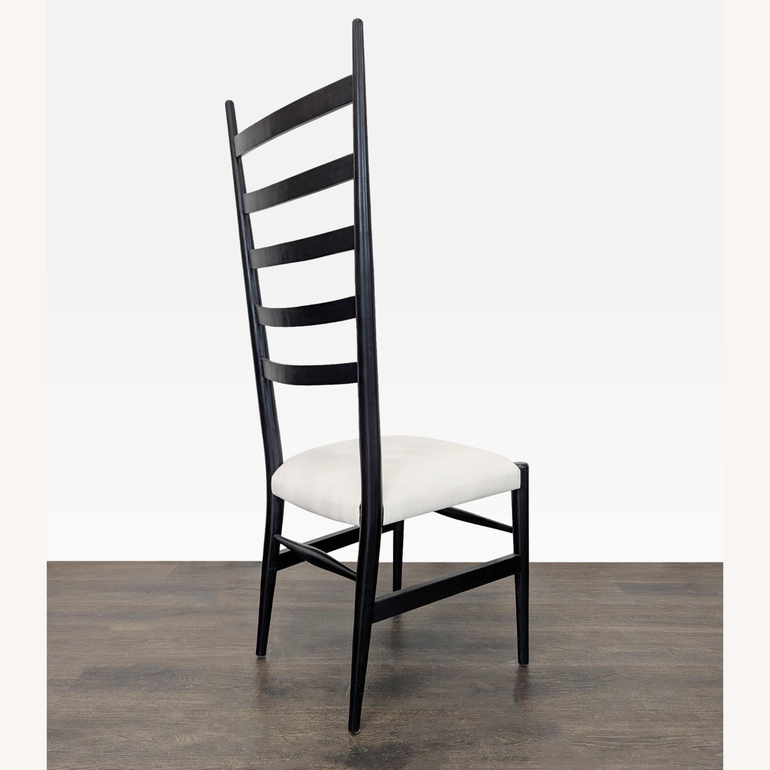 Modern High Back Black Ladder Chair  - image-7
