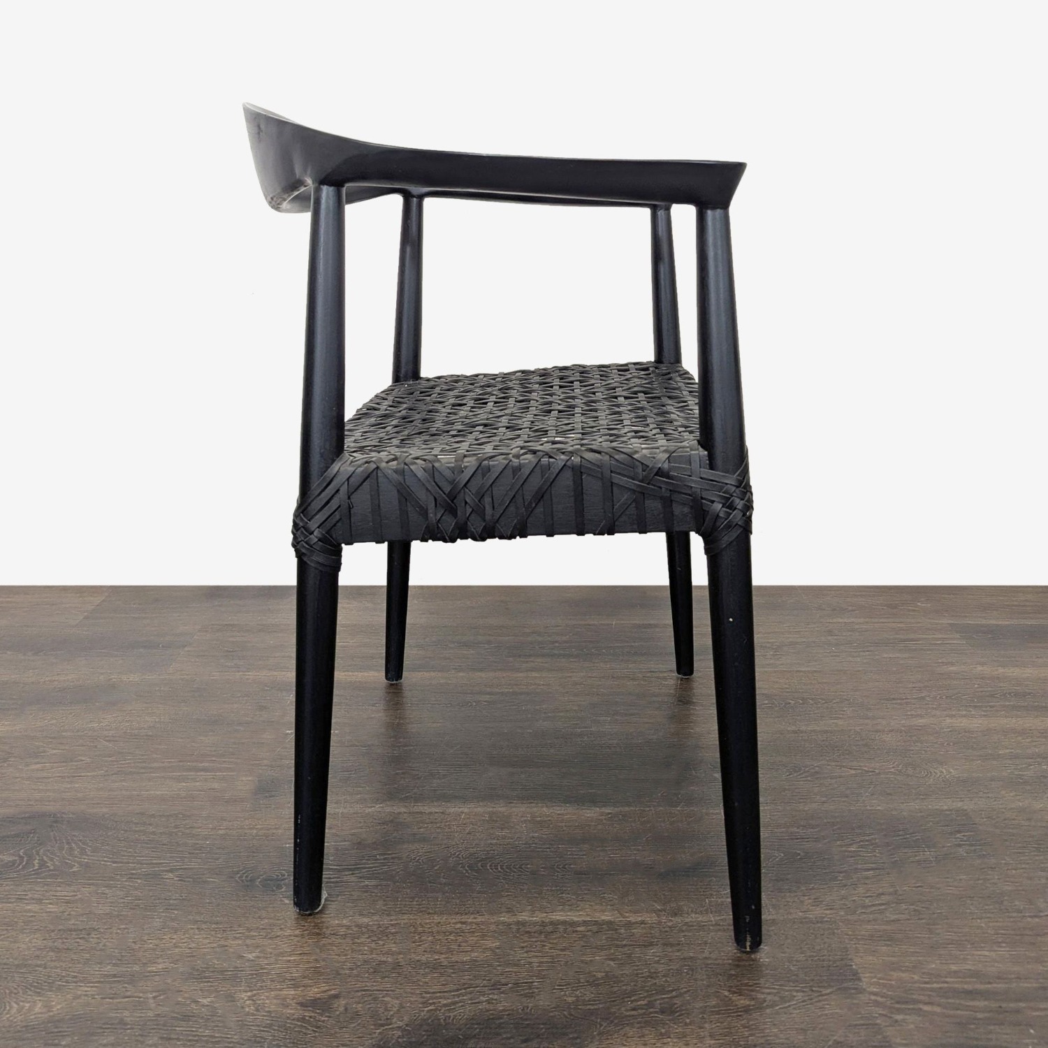 Safavieh Home Wade Black Teak Wood Armchair - image-2