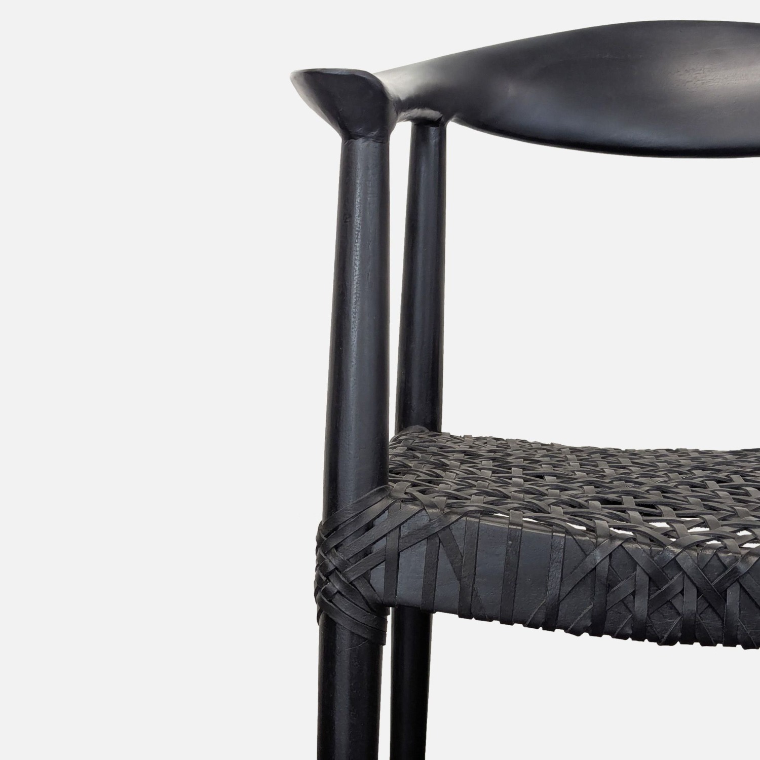 Safavieh Home Wade Black Teak Wood Armchair - image-5