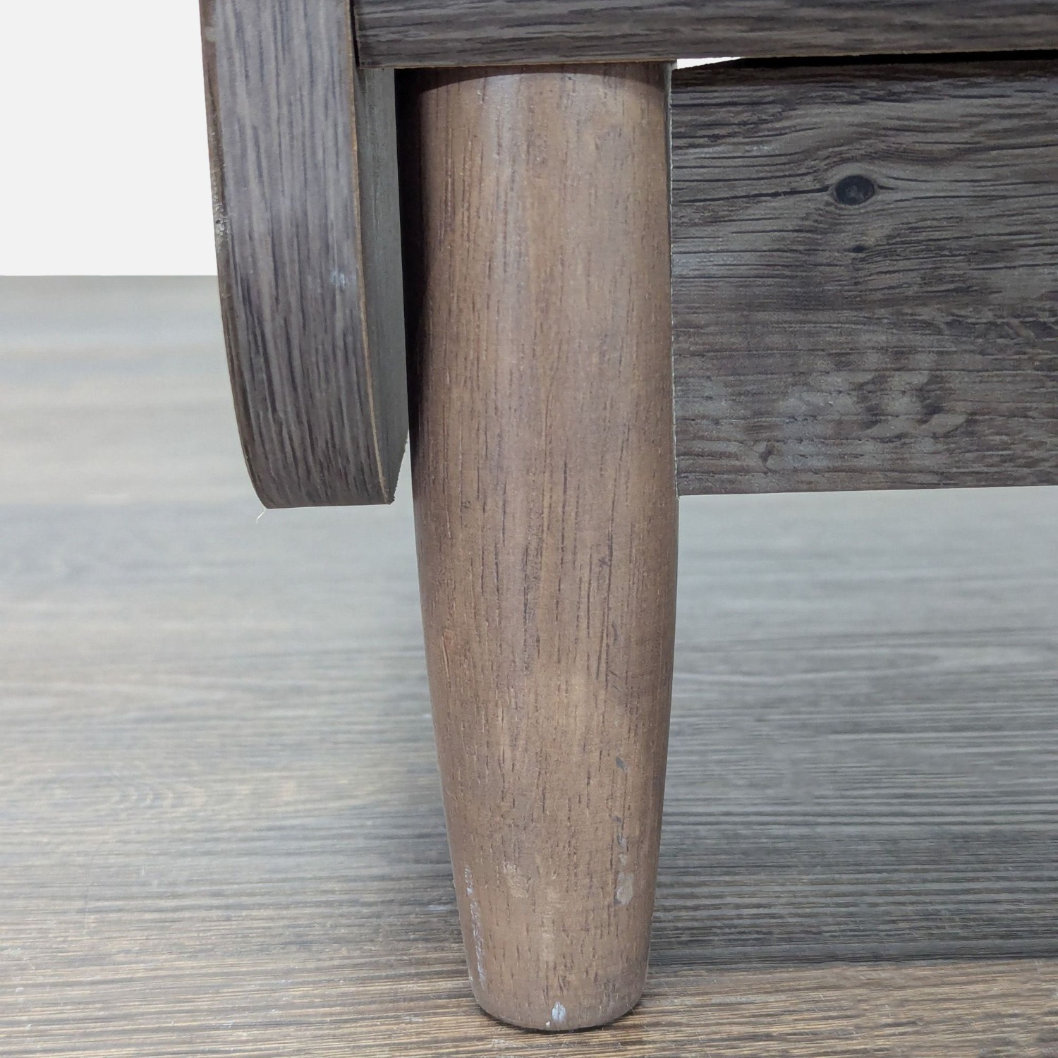 One Drawer Open Shelf Nightstand	 - image-3