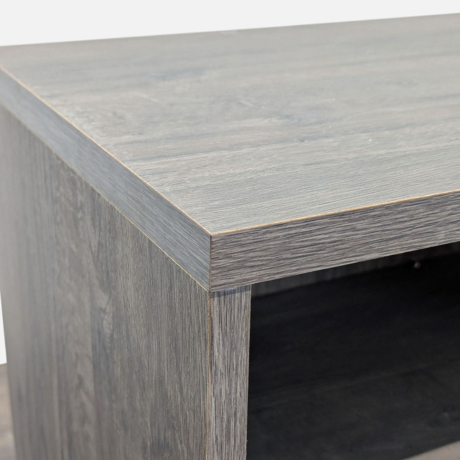 One Drawer Open Shelf Nightstand	 - image-5