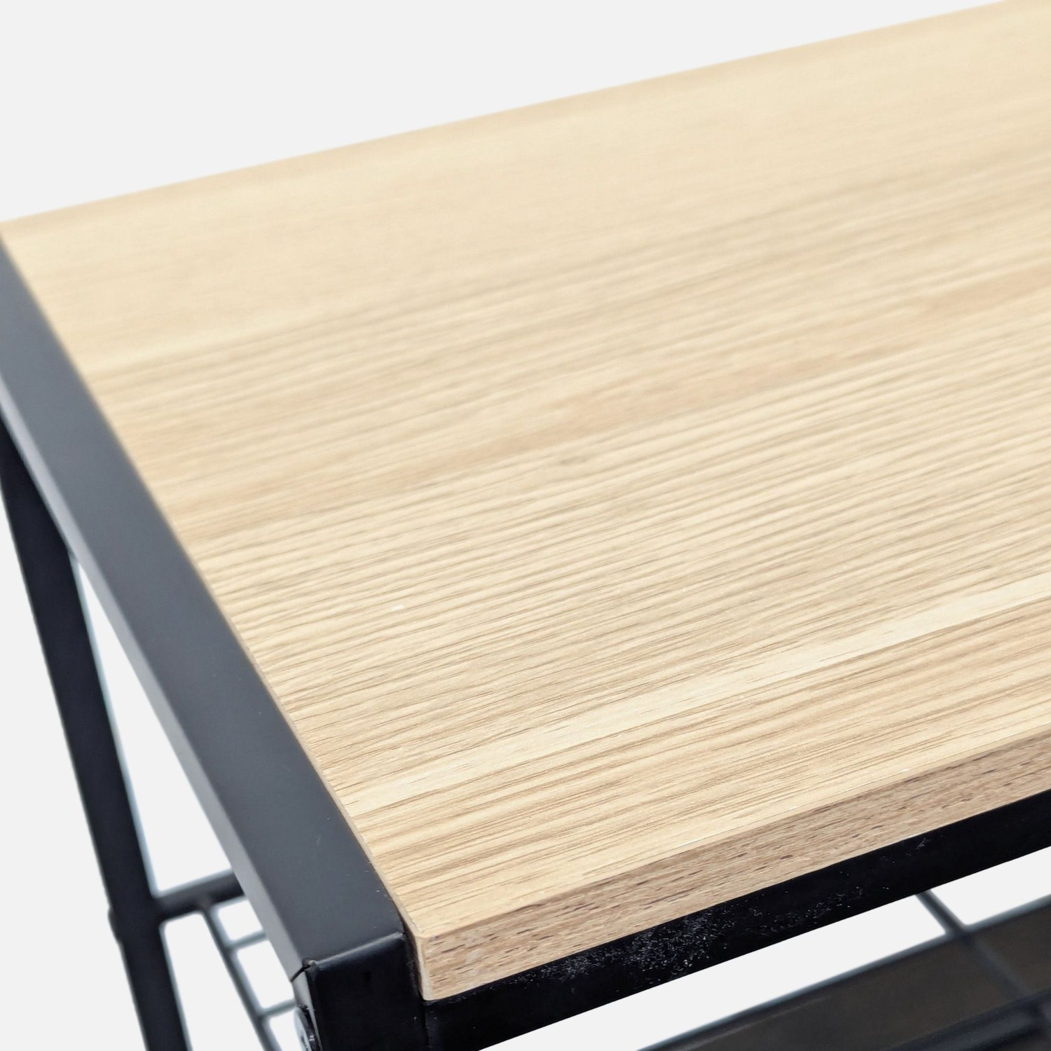 Metal Shoe Rack with Wood Top - image-4