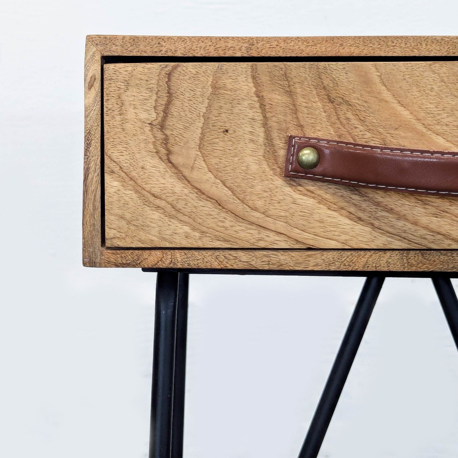 One Drawer Nightstand on Metal Base	 - image-3