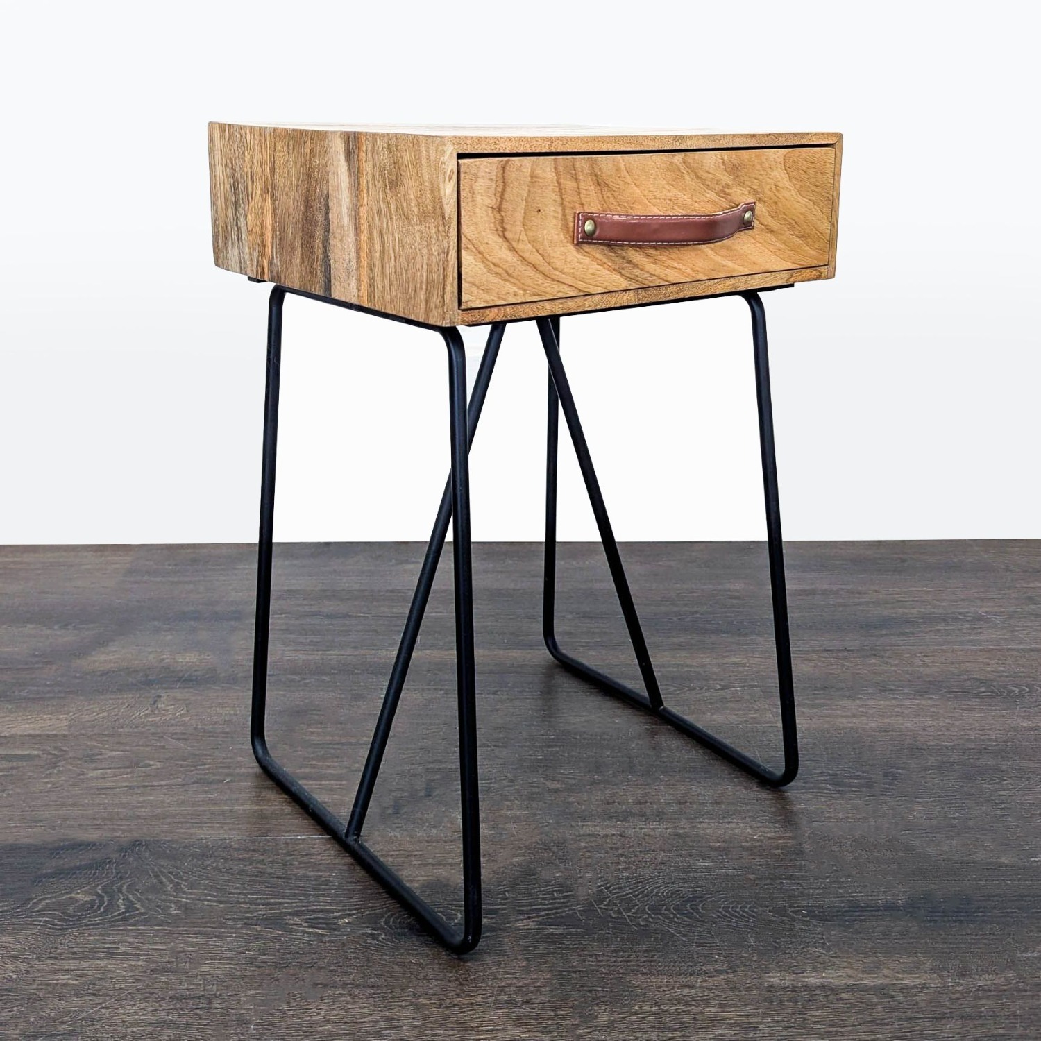 One Drawer Nightstand on Metal Base	 - image-7