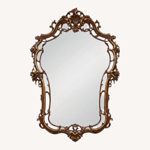 Used French Entry Mirror with Marble-Top Table, 1920 for sale on AptDeco