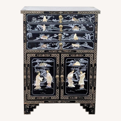 Used Vintage Lacquered Chinese Cabinet	 for sale on AptDeco