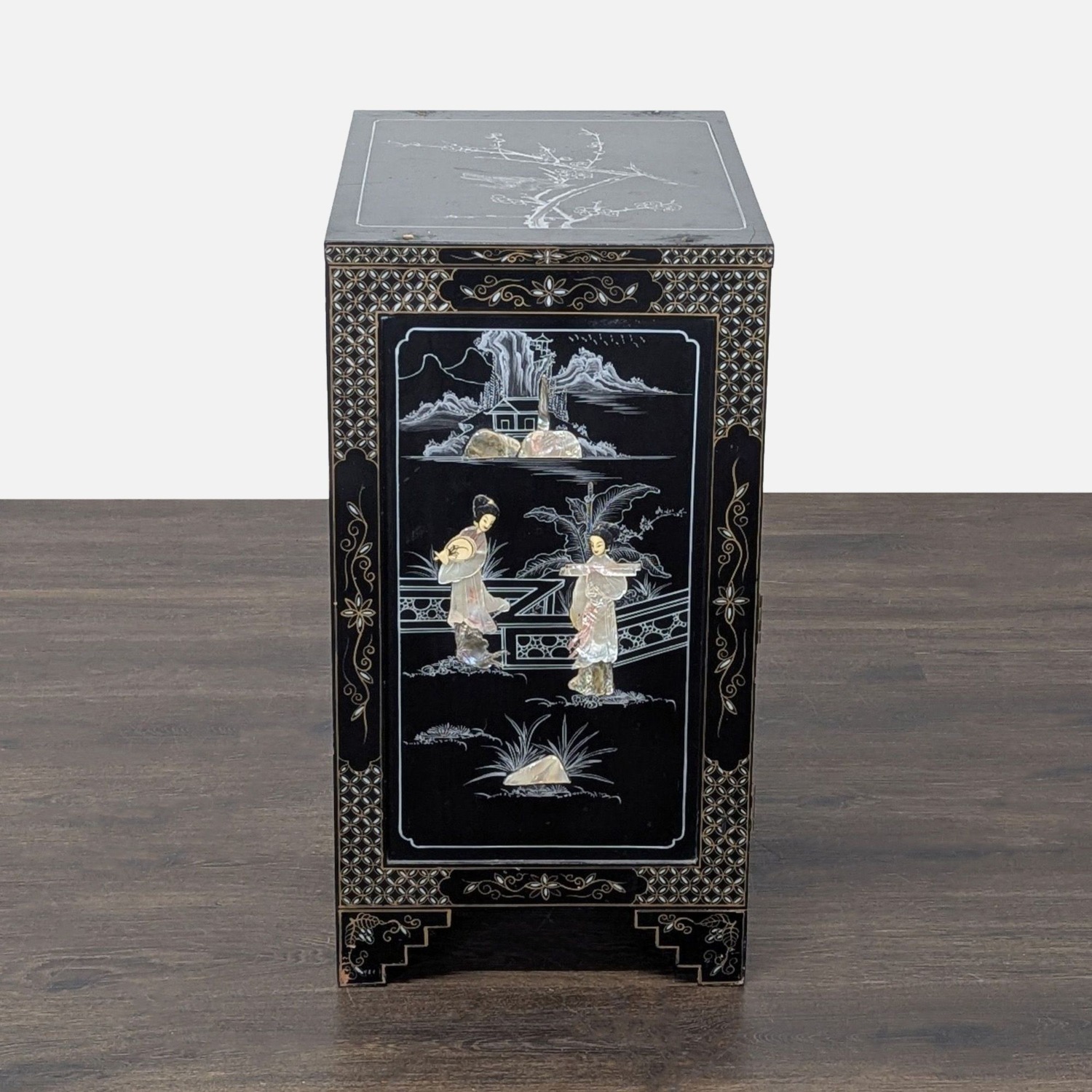 Vintage Lacquered Chinese Cabinet	 - image-6