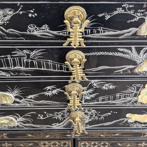 Used Vintage Lacquered Chinese Cabinet	 for sale on AptDeco