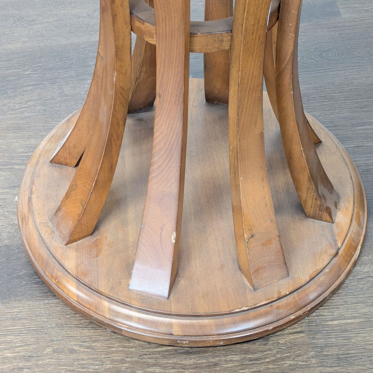 Crate & Barrel Round Wood End Table - image-6