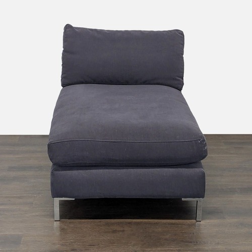 Used CB2 Modern Dark Gray Chaise Lounge Sofa for sale on AptDeco
