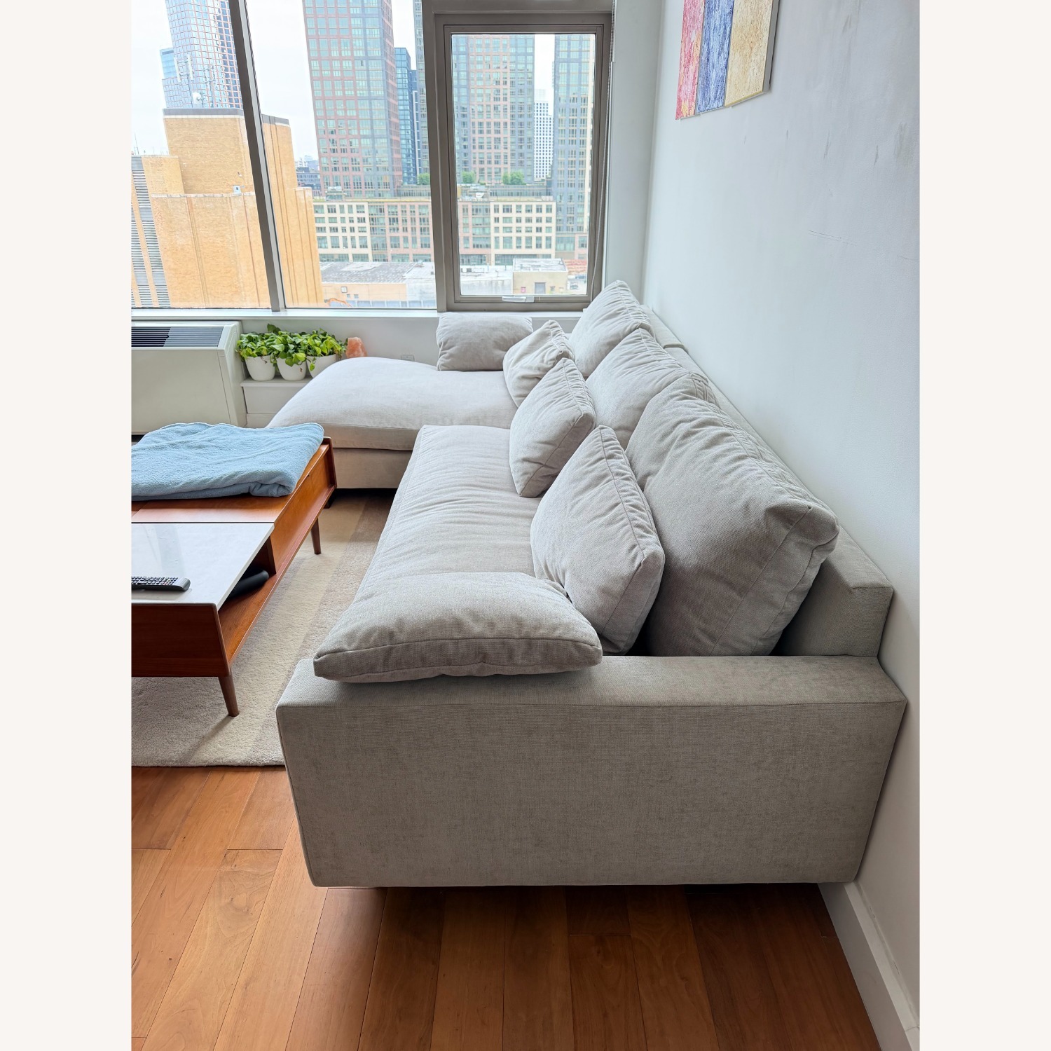 West Elm Harmony 2-Piece Chaise Sectional Couch - image-3