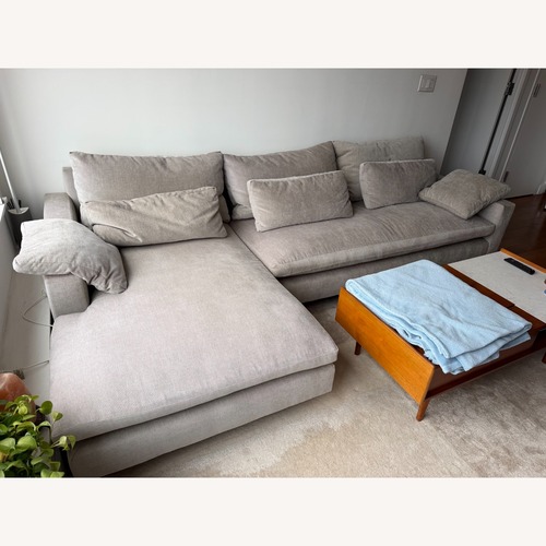 Used West Elm Harmony 2-Piece Chaise Sectional Couch for sale on AptDeco