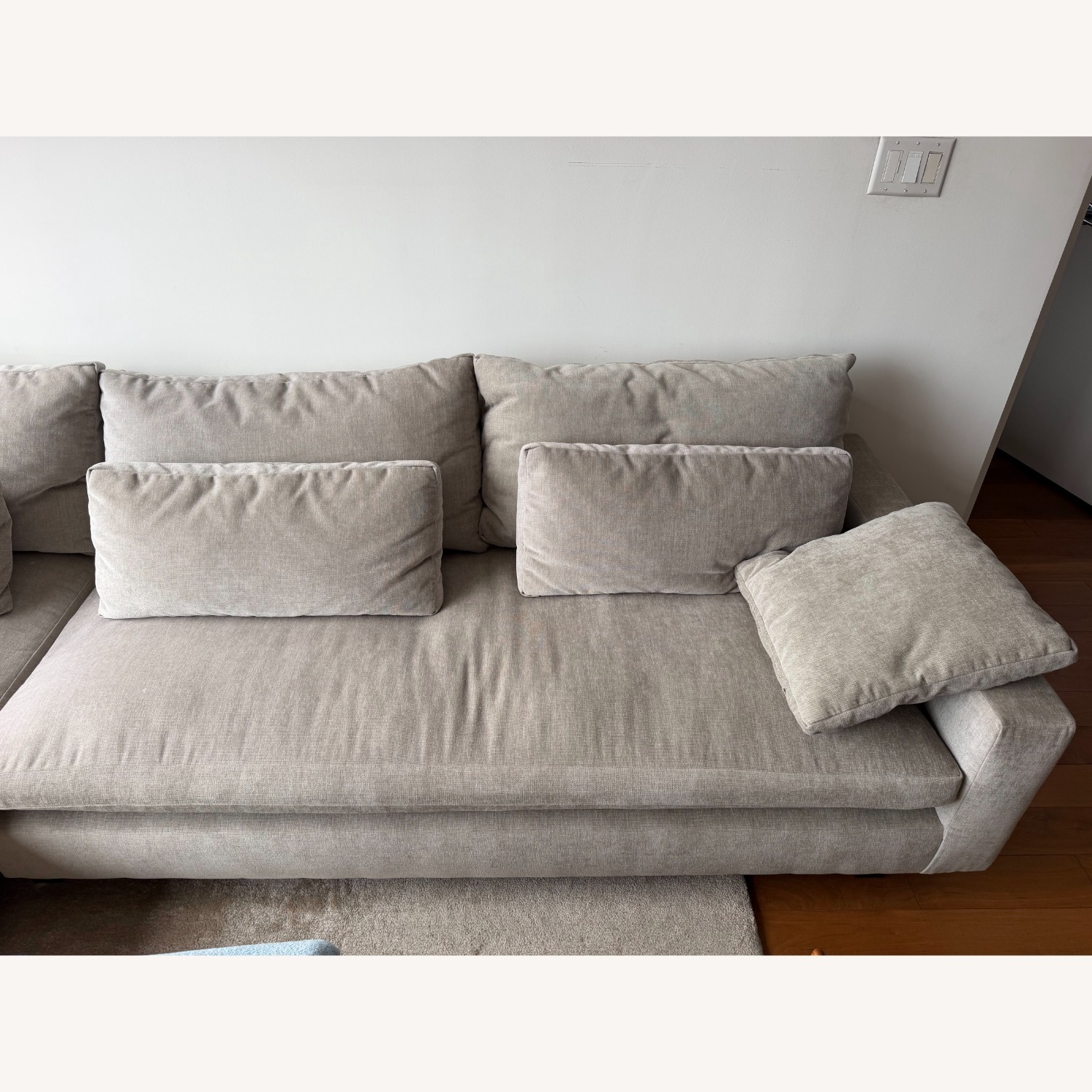 West Elm Harmony 2-Piece Chaise Sectional Couch - image-5
