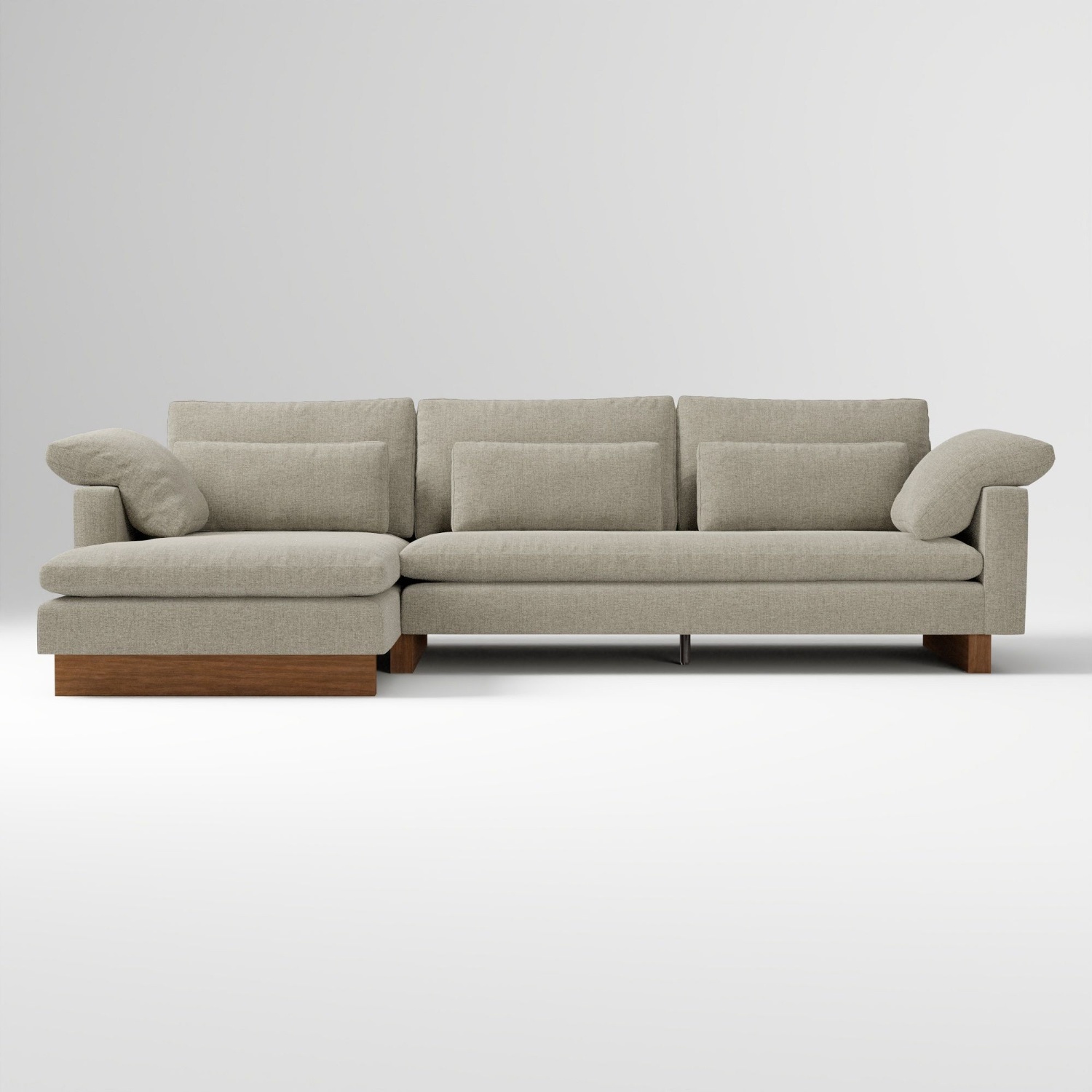 West Elm Harmony 2-Piece Chaise Sectional Couch - image-6