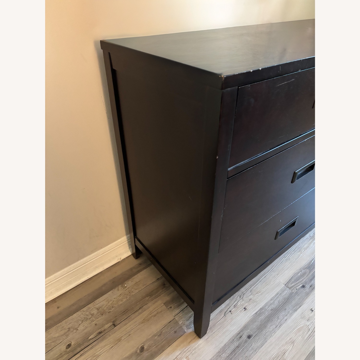 City Furniture Dark Brown Wood Dresser - image-4