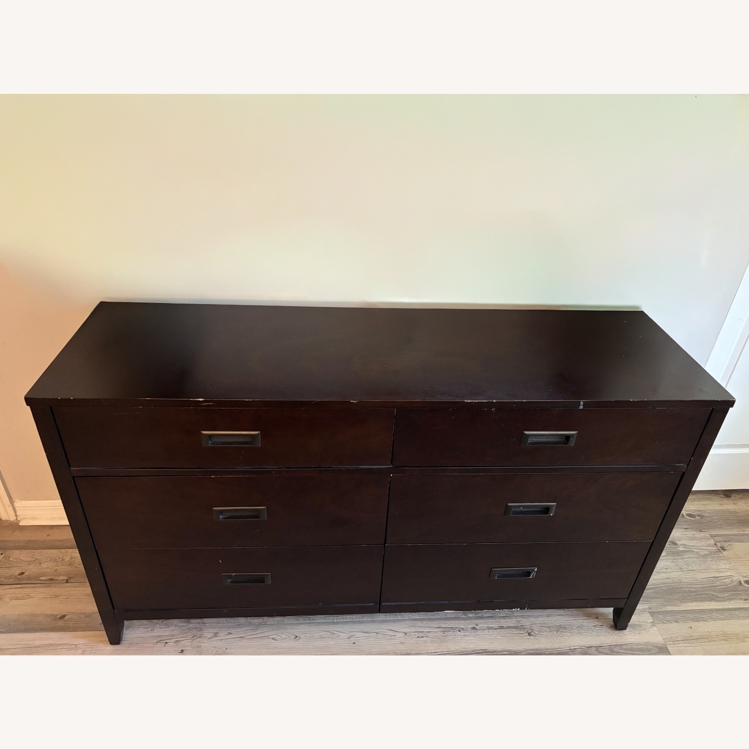 City Furniture Dark Brown Wood Dresser - image-5
