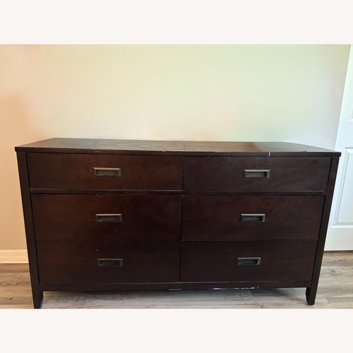 Used City Furniture Dark Brown Wood Dresser for sale on AptDeco