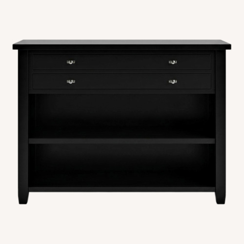 Used Black Wood Console for sale on AptDeco