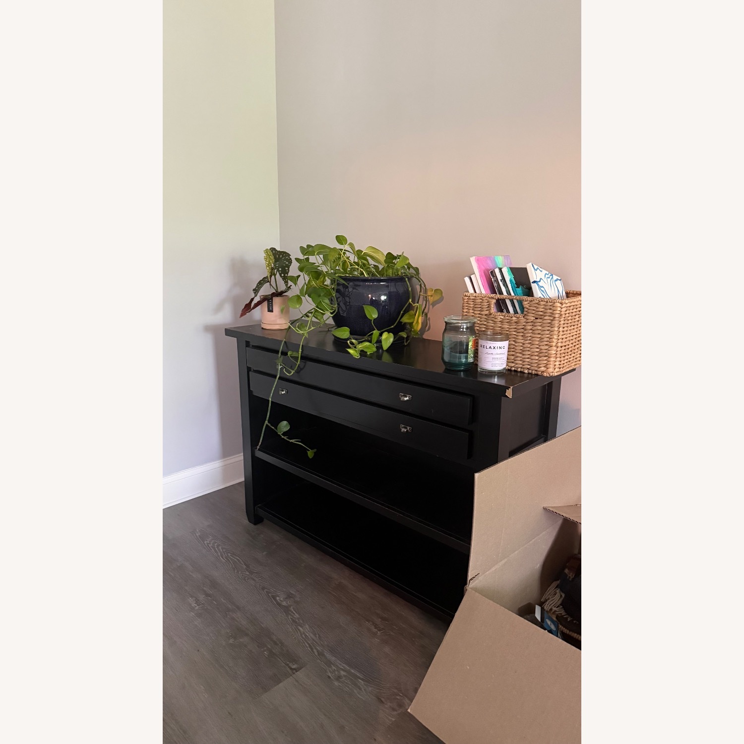 Black Wood Console - image-6