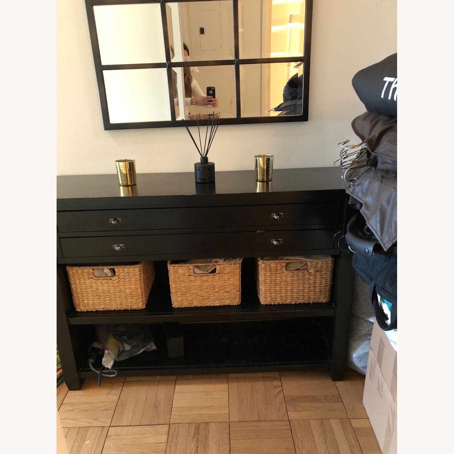 Black Wood Console - image-4