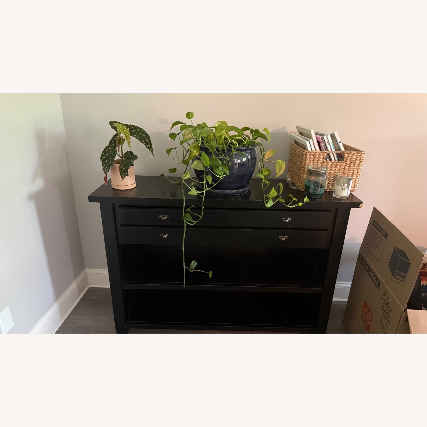 Black Wood Console - image-7