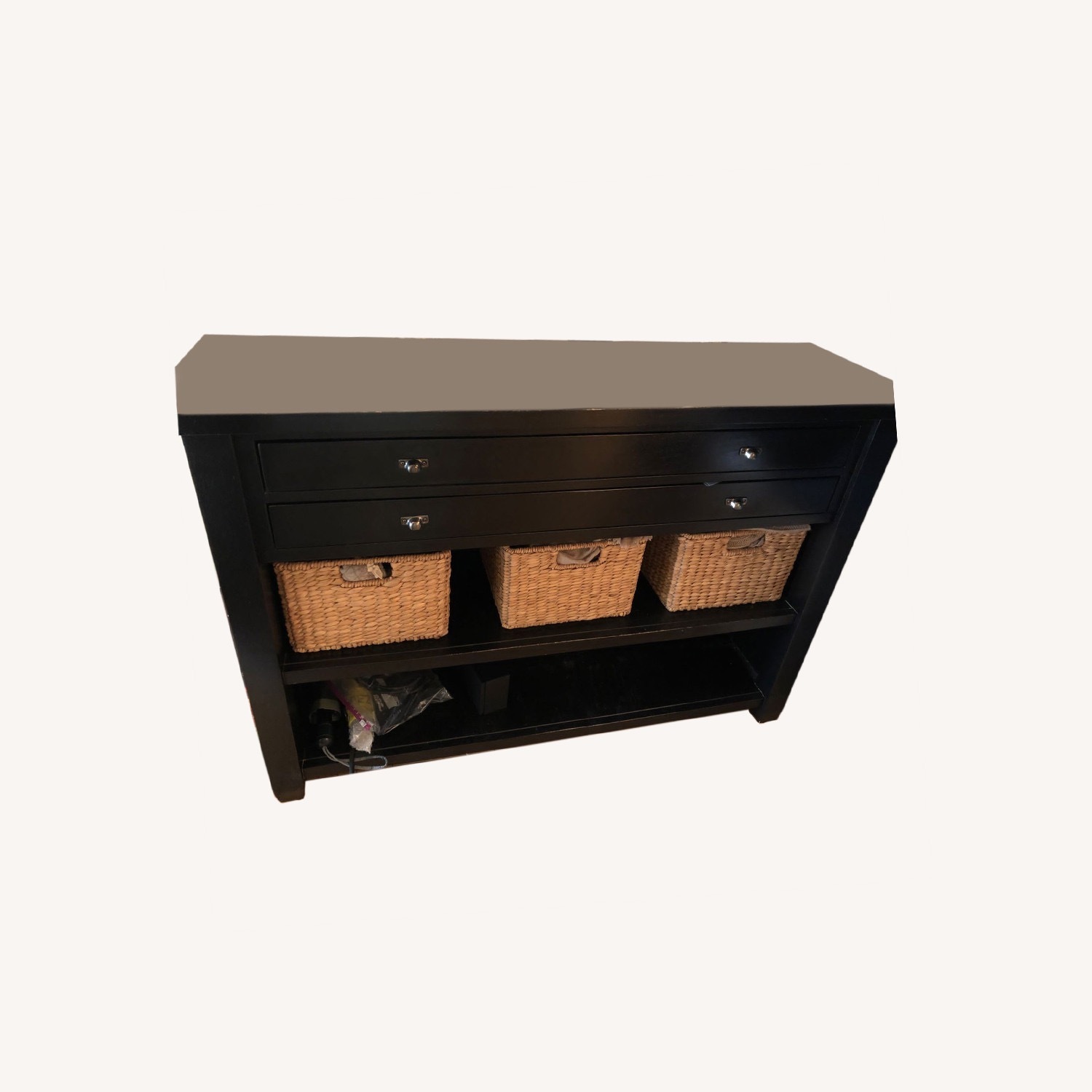 Black Wood Console - image-5
