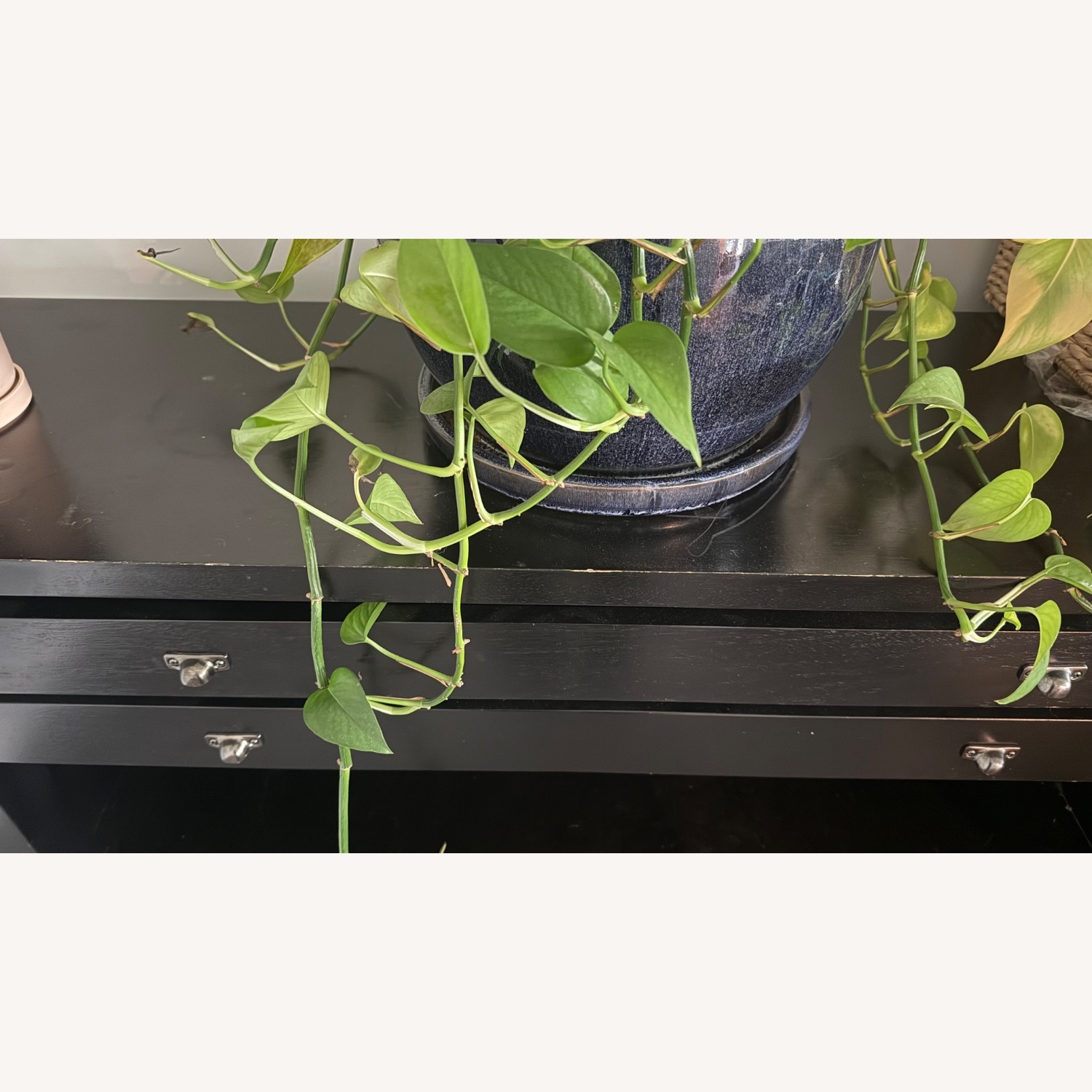 Black Wood Console - image-8