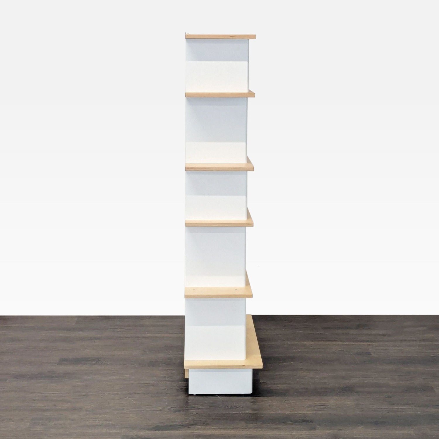 Oeuf Modern Bookshelf with White & Natural Wood  - image-7