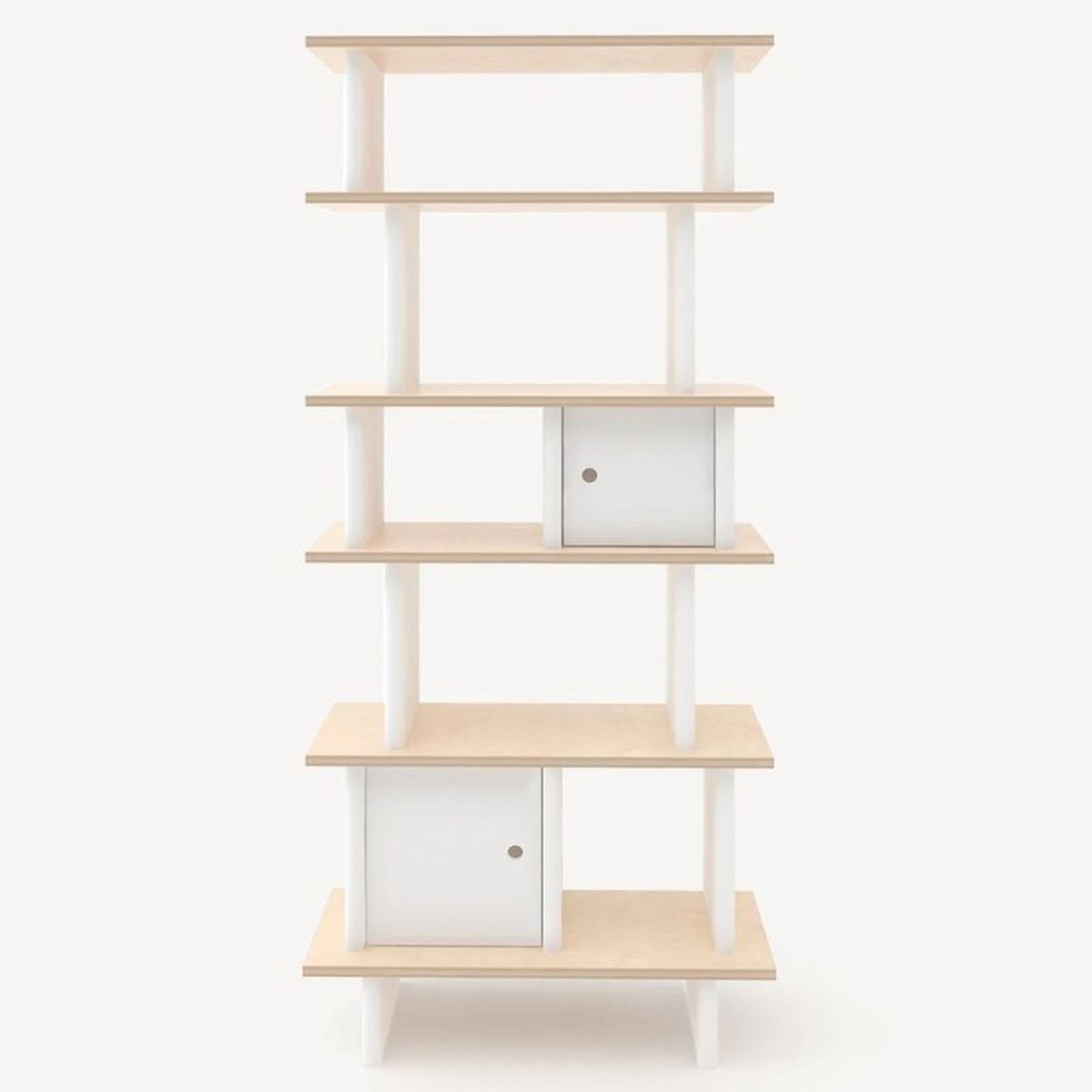 Oeuf Modern Bookshelf with White & Natural Wood  - image-4
